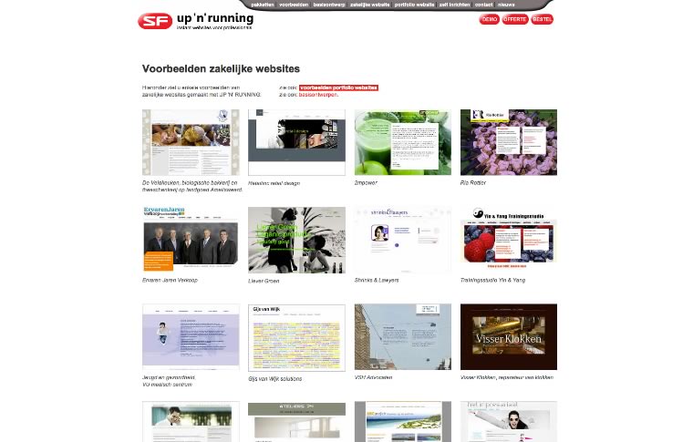 Up 'n' Running: eenvoudige website of portfolio