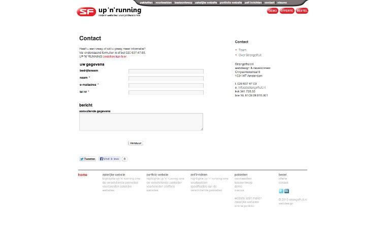 Up 'n' Running: eenvoudige website of portfolio