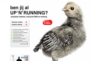 Up 'n' Running: eenvoudige website of portfolio