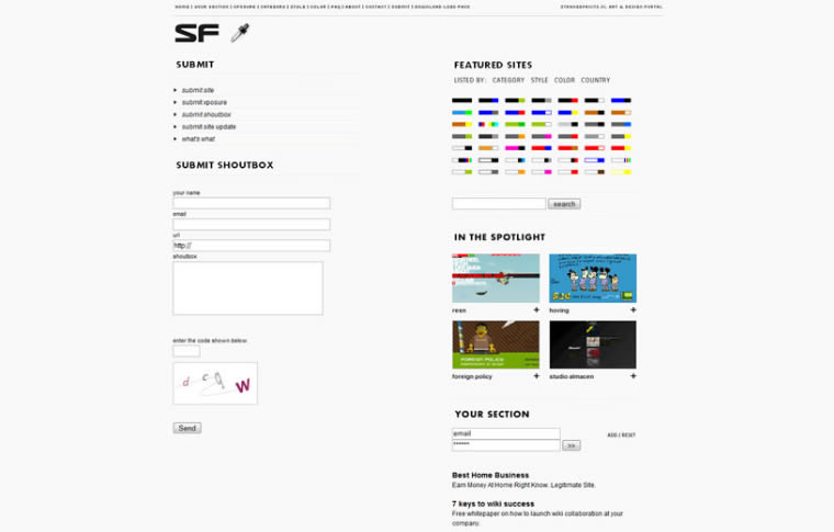 SF art & design portal